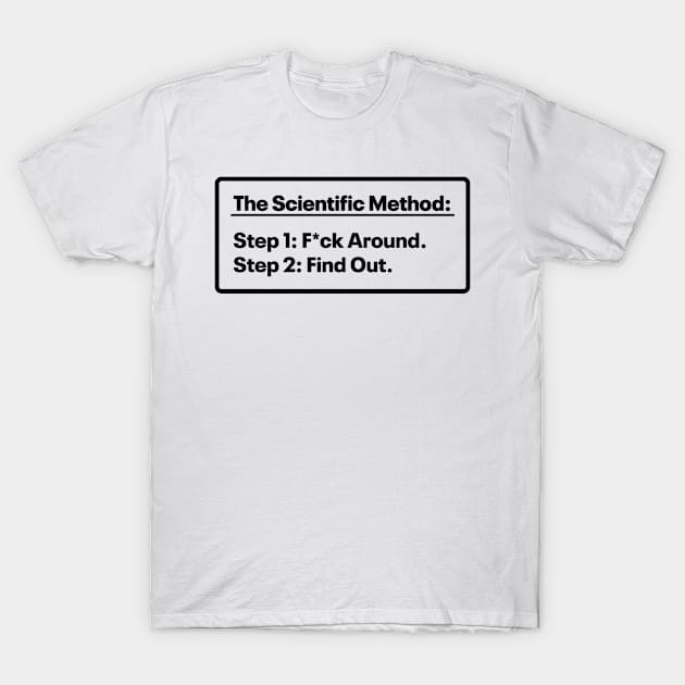 The Scientific Method - Mess up - Find out T-Shirt by ScienceCorner